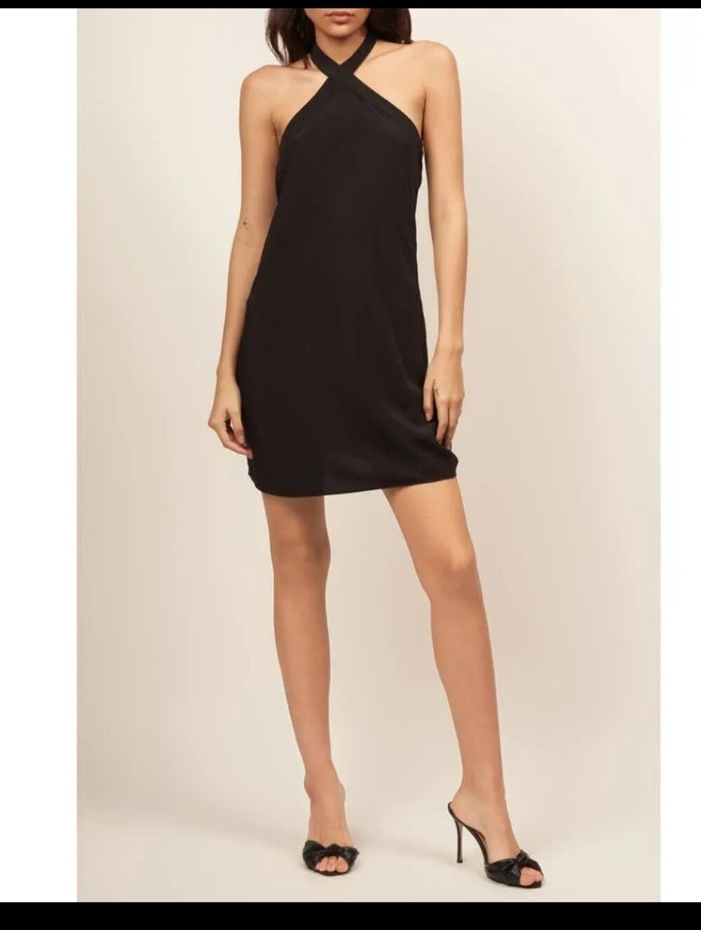 New Equipment Alba Black Mini Dress 6